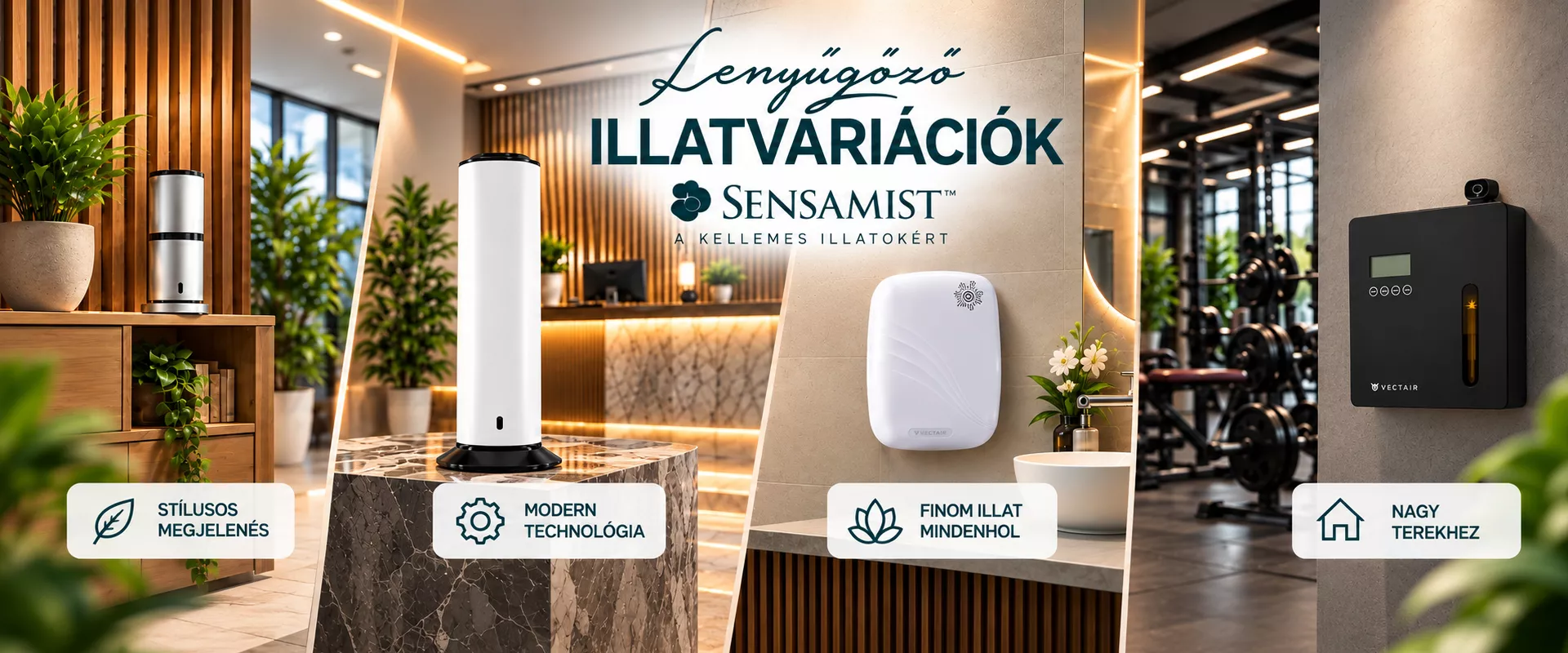 SensaMist professzionális illatdiffúzorok és illatolajok 3000m3-ig