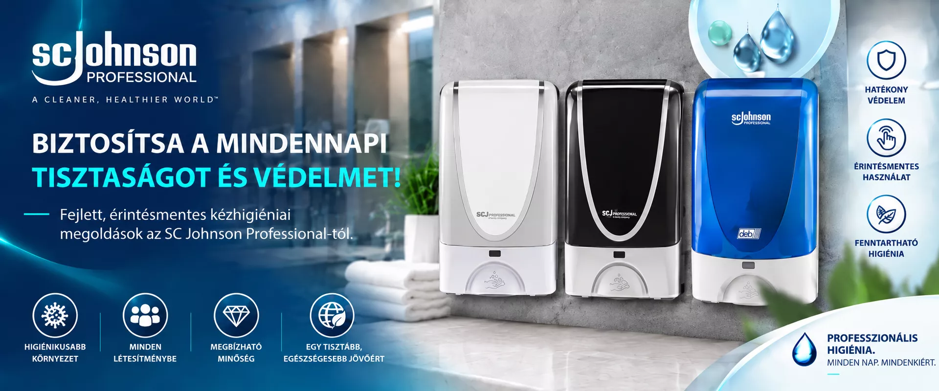 Kézfertőtlenítés új szinten: SC Johnson InstantFOAM COMPLETE alkoholos kézfertőtlenítő hab