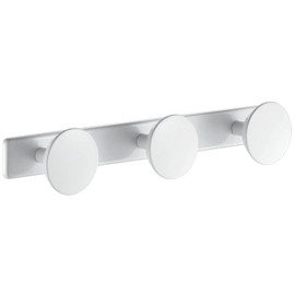 DELABIE háromágú akasztó, kerek, r.m. acél, fehér