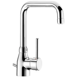 DELABIE Slimline álló mosogató csaptelep teli karral, BIOSAFE higiénikus kifolyóval, leeresztőszeleppel, H=200mm, L=150mm, 5L/p