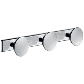 DELABIE háromágú akasztó, kerek, r.m. acél, krómozott fényes