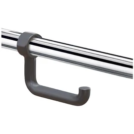 DELABIE 32-34 mm átmérőjű csövekre rögzíthető WC-papír tartó felhajtható kapaszkodókhoz, antracit szürke nagy szilárdságú nylon