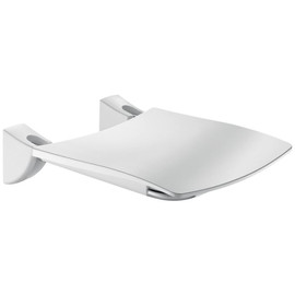 DELABIE Comfort ülőfelületű felhajtható zuhanyülőke, 420x506mm, UltraSatin selyem r.m. acél vázon