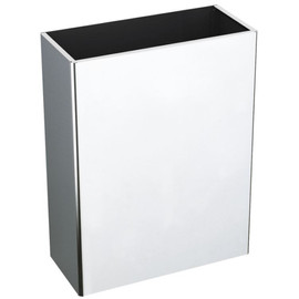 DELABIE fali hulladékgyűjtő, fedő nélküli, robusztus kialakítás, 38 literes, 1 mm vastag r.m. acél, fényes