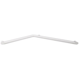 DELABIE Be-Line exkluzív vízszintes sarokkapaszkodó, D=35mm alumínium, fehér, 695x695mm