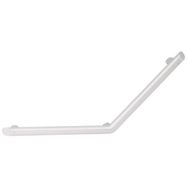 DELABIE Be-Line exkluzív 135°-ban hajlított kapaszkodó, D=35mm alumínium, 400x400mm, fehér