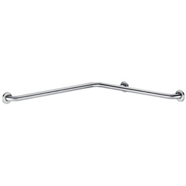 DELABIE vízszintes sarokkapaszkodó UltraSatin selyem rozsdamentes acél, D=32mm, 750x750mm