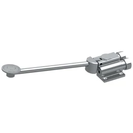 DELABIE MONOFOOT lábpedálos öblítőszelep, elengedéskor azonnal elzáró, felmosást megkönnyítő felemelhető karral, kevert vízre, hátsó vízbekötéssel, padlóra rögzíthető