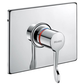 DELABIE SECURITHERM termosztatikus zuhanycsap szekvenciális keverőkarral, beépített vízmentes BOX