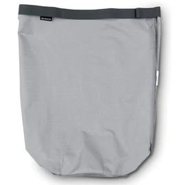 Brabantia Laundry Bin Bag tépőzáras szennyesgyűjtő csere zsák, henger formájú 60L kapacitású Laundry Bin szennyestartókhoz, mosógépben mosható, szürke - 102363