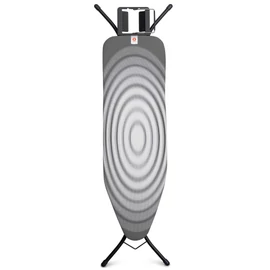 Brabantia Steam Iron Rest vasalódeszka 1240x380mm - B méret, kinyitható vasalótámasz, D=22mm fekete váz, titán ovális huzat - 103841