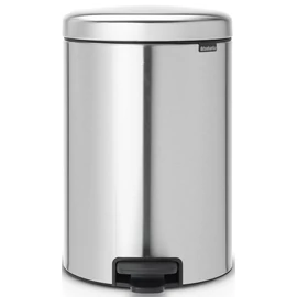 Brabantia NewIcon pedálos hulladékgyűjtő szagmentesen záródó Soft-Close fedél, műanyag tartály, 20L - Y méret, r.m. acél, selyem ujjlenyomatmentes - 111907