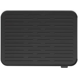 Brabantia SinkSide Silicone Dish Drying Mat edényszárító, csepegtető szőnyeg, csúszásmentes, bordázott felület, 325x438mm, szilikon, sötétszürke - 117442