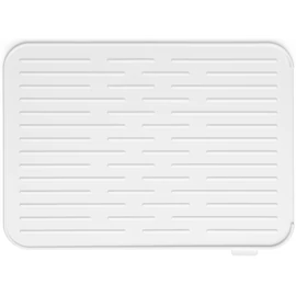 Brabantia SinkSide Silicone Dish Drying Mat edényszárító, csepegtető szőnyeg, csúszásmentes, bordázott felület, 325x438mm, szilikon, világosszürke - 117466