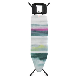 Brabantia Solid Steam Iron Rest vasalódeszka 1240x380mm - B méret, fix vasalótámasz, D=22mm fekete váz, reggeli szellő huzat - 118340