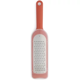 Brabantia Tasty+ Slice & Dice durva kézi reszelő, védőfedéllel, csúszásgátló talp, akasztóval, r.m. acél, műanyag, terrakotta rózsaszín - 120985