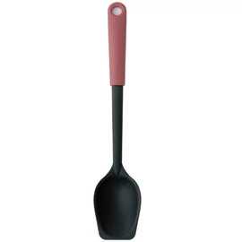 Brabantia Tasty+ Cook & Serve tálalókanál, lapos kaparóéllel, beépített serpenyőtartóval, akasztóval, hőálló, műanyag, szőlőpiros - 122743