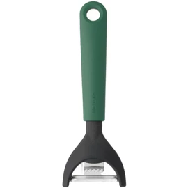 Brabantia Tasty+ Slice & Dice zöldségpucoló, citromhéj-kaparóval, bal- és jobbkezes használat, akasztóval, r.m. acél, műanyag, platinazöld - 122927