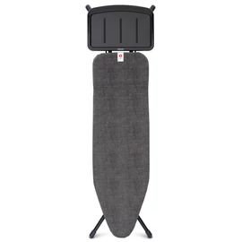 Brabantia Solid Steam Unit Holder vasalódeszka 1240x380mm - B méret, fix vasalótálca gőzállomásokhoz, D=22mm fekete váz, farmer fekete huzat - 134449