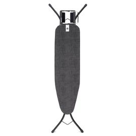 Brabantia Steam Iron Rest vasalódeszka 1100x300mm - A méret, gőzölős vasalótámasszal, D=22mm fekete váz, farmer fekete huzat - 134944
