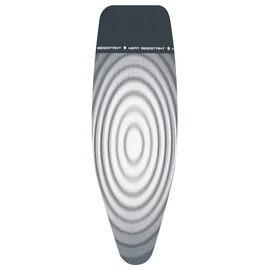 Brabantia Ironing Table Perfect Fit Covers vasalódeszka huzat, 1350x450mm - D méret, komplett szett - huzat + 8mm hab alátét, hőálló pihentető zóna, titán ovális - 135842