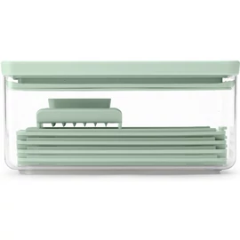 Brabantia Tasty+ Prepping, Slicer and Grater Set zöldség és gyümölcs szeletelő, gyaluló és reszelő szett, cserélhető pengékkel, jáde zöld - 145469