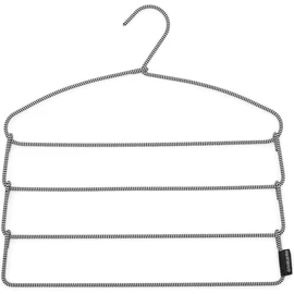 Brabantia Soft Touch nadrágtartó vállfa, 4 szintes kialakítással 4db nadrághoz vagy szoknyához, acél, csúszásmentes szövetbevonattal, fekete/fehér - 149306