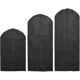 Brabantia Protective Clothes Cover 3db-os ruhavédő huzat szett, 3 különböző méret (M, L, XL), fekete - 149580