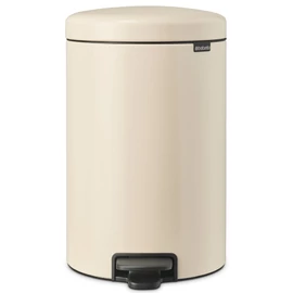 Brabantia NewIcon pedálos hulladékgyűjtő szagmentesen záródó Soft-Close fedél, műanyag tartály, 20L - Y méret, acél, világos bézs - 149948