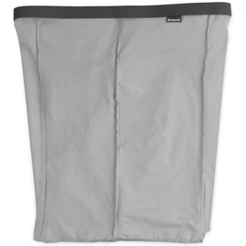 Brabantia Bo Laundry Bin Bag tépőzáras szennyesgyűjtő csere zsák, Bo formájú 2x45L kapacitású Bo Laundry Bin szennyestartókhoz, mosógépben mosható, szürke - 200724