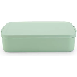 Brabantia Make & Take Lunch Box nagy méretű ételhordozó doboz, 2000ml, bepattintós (clip-on) zárómechanizmus, BPA mentes műanyag, jáde zöld - 203145