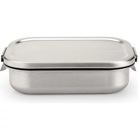 Brabantia Make & Take Travel Lunch Box közepes méretű ételhordozó doboz, 1100 ml, szivárgás- és légmentes záródás, bepattintós (clip-on) zárómechanizmus, r.m. acél, selyem matt - 203589