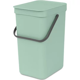 Brabantia Sort & Go konyhai szemetes felnyitható fedéllel, fogantyúval szelektív és komposzt gyűjtéséhez, 12L - C méret, jáde zöld - 211829