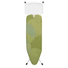 Brabantia Solid Steam Unit Holder vasalódeszka 1240x380mm - B méret, fix vasalótálca gőzállomásokhoz, D=22mm fehér váz, nyugodt susogás huzat - 219665