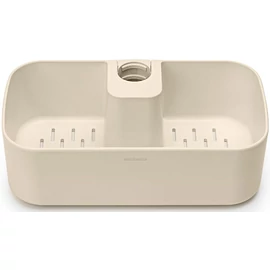 Brabantia ReNew Shower Caddy zuhanytartó rúdra szerelhető zuhanypolc, tusfürdő tartó kosár, műanyag, világos bézs - 223464