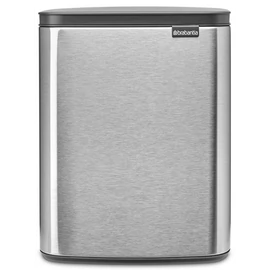 Brabantia Bo Waste Bin hulladékgyűjtő felnyitható, Soft-Close fedéllel, műanyag tartály, 12L - C méret, r.m. acél, selyem ujjlenyomatmentes - 230486