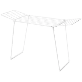 Brabantia HangOn Drying Rack Too ruhaszárító állvány, 18m szárítási hossz, integrált akasztó sín, 20kg teherbírás, összecsukható, acél, fehér - 232428