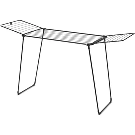 Brabantia HangOn Drying Rack Too ruhaszárító állvány, 22m szárítási hossz, integrált akasztó sín, 20kg teherbírás, összecsukható, acél, matt fekete - 232442