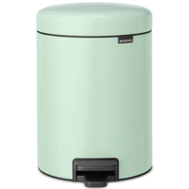 Brabantia NewIcon pedálos hulladékgyűjtő szagmentesen záródó Soft-Close fedél, műanyag tartály, 5L - W méret, acél, jáde zöld - 233883