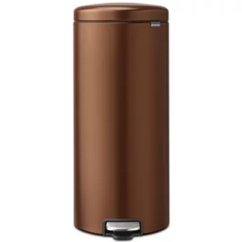 Brabantia NewIcon pedálos hulladékgyűjtő szagmentesen záródó Soft-Close fedél, műanyag tartály, 30L - G méret, acél, meleg tónusú bronz - 238789