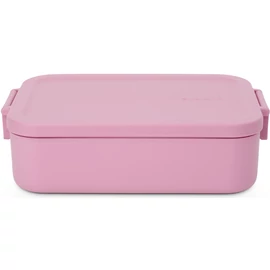 Brabantia Make & Take Lunch Box közepes méretű ételhordozó doboz, 1100 ml, bepattintós (clip-on) zárómechanizmus, BPA mentes műanyag, rózsaszín-lila - 241307