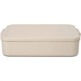 Brabantia Make & Take Lunch Box nagy méretű ételhordozó doboz, 2000ml, bepattintós (clip-on) zárómechanizmus, BPA mentes műanyag, világos bézs - 241345