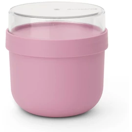 Brabantia Make &amp; Take Breakfast Bowl reggeliző pohár, 500 ml, hő- és fagyálló, felső tárolórekesz (180ml), szivárgás- és légmentes záródás, BPA mentes műanyag, rózsaszín-lila - 241840