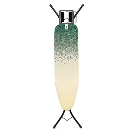 Brabantia Steam Iron Rest vasalódeszka 1100x300mm - A méret, kinyitható vasalótámasz, D=22mm fekete váz, Fairtrade cotton újhajnal huzat - 242069