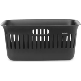 Brabantia Collect-It Laundry Basket szennyeskosár, 40L, 3db fogantyúval, szellőző nyílásokkal, újrahasznosított műanyag, fekete - 244087