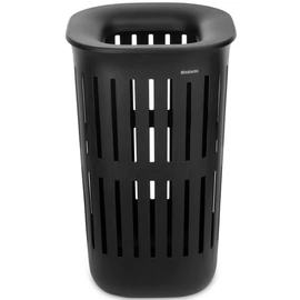 Brabantia Collect-It Laundry Basket magasított szennyestartó kosár levehető Quick-Drop fedővel, 55L, szellőző test, újrahasznosított műanyag, fekete - 244667