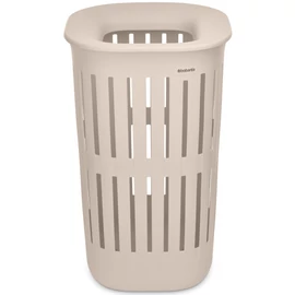 Brabantia Collect-It Laundry Basket magasított szennyestartó kosár levehető Quick-Drop fedővel, 55L, szellőző test, újrahasznosított műanyag, világos bézs - 244681