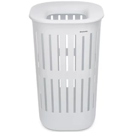 Brabantia Collect-It Laundry Basket magasított szennyestartó kosár levehető Quick-Drop fedővel, 55L, szellőző test, újrahasznosított műanyag, fehér - 244704