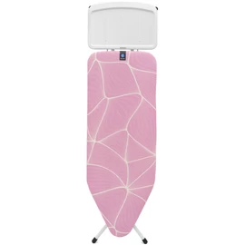 Brabantia Solid Steam Unit Holder vasalódeszka 1240x450mm - C méret, fix vasalótálca gőzállomásokhoz, D=22mm fehér váz, lila hullámok huzat - 246081