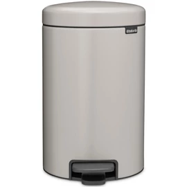 Brabantia NewIcon pedálos hulladékgyűjtő szagmentesen záródó Soft-Close fedél, műanyag tartály, 12L - X méret, acél, hamvasszürke - 252303